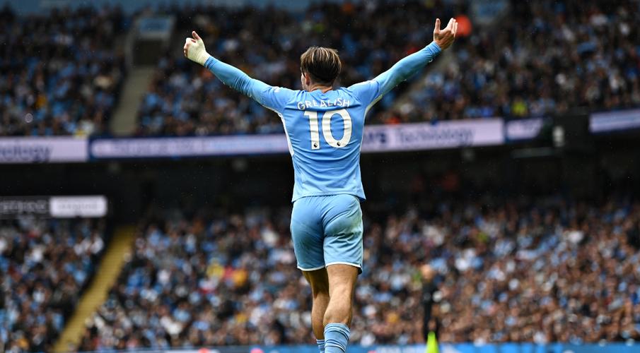 Grealish bags first City goal as champs cruise, Liverpool beat Burnley
