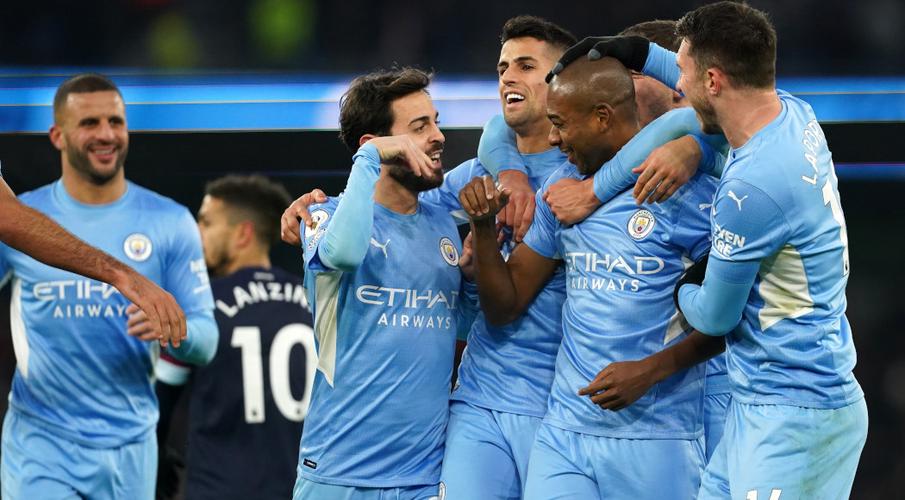 City brave snowstorm in win over West Ham